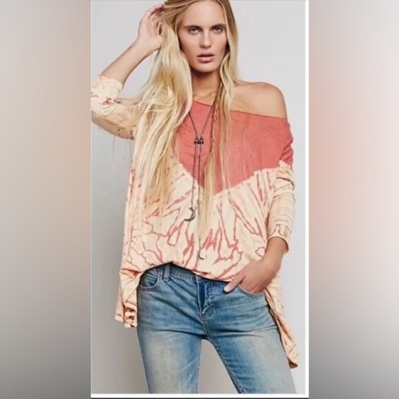 We The Free Coastal Oversized Tie Dye Tunic Medium - Picture 1 of 8